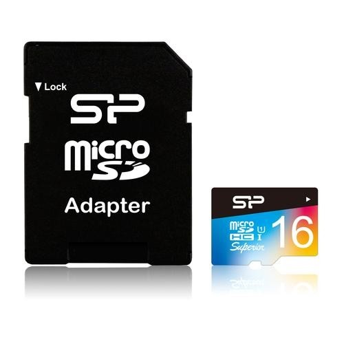 Silicon Power Superior memory card 16 GB MicroSDHC UHS-I Class 10 image 1