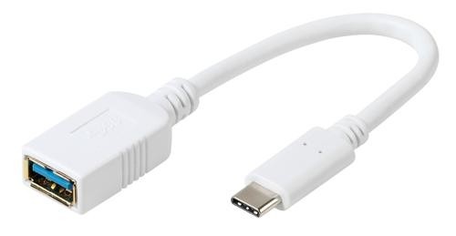 Vivanco DCAVVUSBC30A02W USB cable 0.1 m USB 3.2 Gen 1 (3.1 Gen 1) USB A USB C White image 1