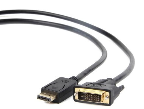 Gembird CC-DPM-DVIM-6 video cable adapter 1.8 m DisplayPort DVI Black image 1