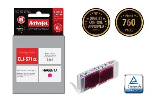 Activejet ink for Canon CLI-571M XL image 1