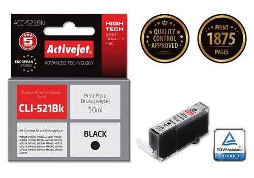 Activejet ink for Canon CLI-521Bk image 1