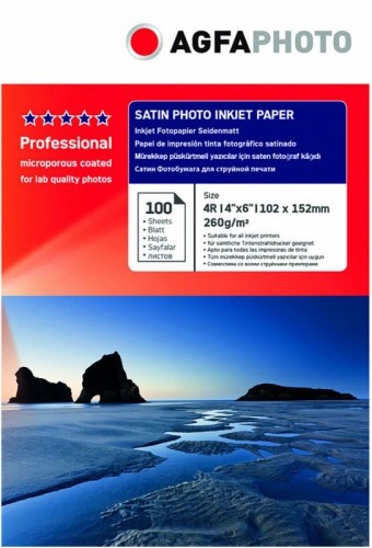 Agfaphoto фотобумага 10x15 Professional Satin 260 г 100 листов image 1