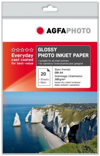 Agfaphoto fotopapīrs A4 Everyday Glossy 180g 20 lapas image 1