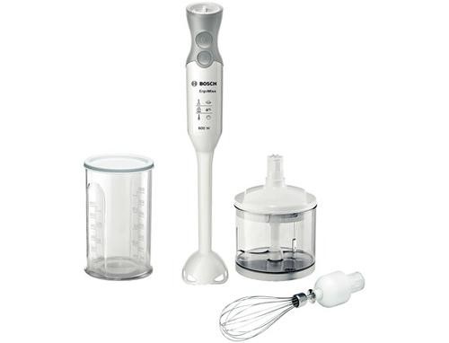 Bosch Blender ErgoMixx MSM66050 Hand Blender, 600 W, Number of speeds 12, Turbo mode, Chopper, Ice crushing, White image 1