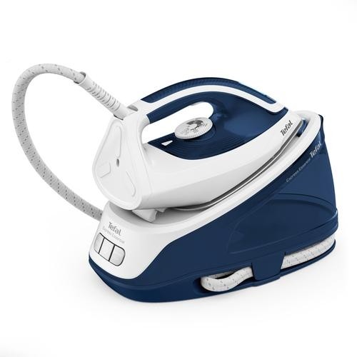 Tefal SV6116E0 Express Essential Steam Station, Power 2200 W, Water tank 1.4 L, 120 g/min countinuous steam, White/Blue image 1