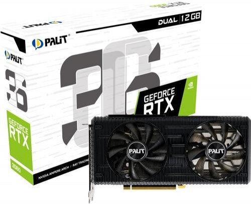 Palit RTX 3060 Dual 12GB GDDR 6 192bit 3DP/HDMI image 1