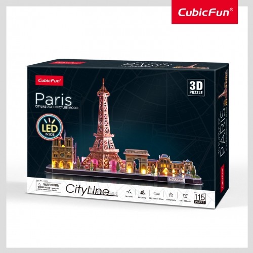 CUBICFUN City Line 3d BL puzle Parīze image 1