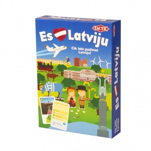 TACTIC Galda spēle "Es mīlu Latviju" (Latviešu val.) image 1