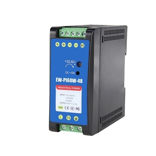 Hismart Power supply 48V, 60W, DIN image 1