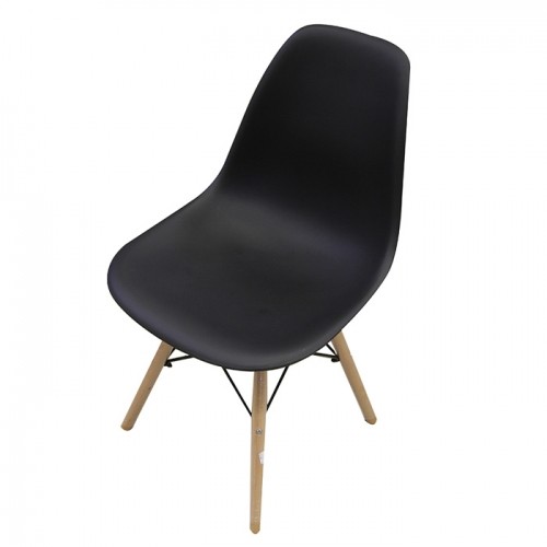 Krēsls ENZA 52.5x46.5xH81.5cm melns image 1