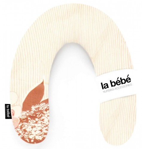 La Bebe™ Rich Maternity Pillow Art.49340 Beige pakaviņš mazuļa barošana, gulēšanai, pakaviņš grūtniecēm, 34x104 cm image 1