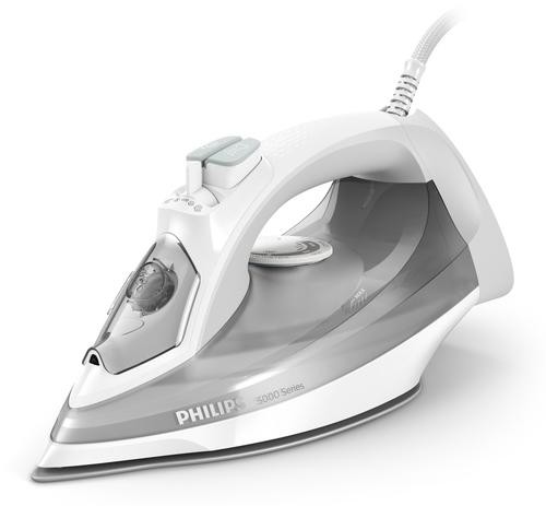 Philips 5000 series DST5010/10 iron Steam iron SteamGlide Plus soleplate 2400 W Grey, White image 1