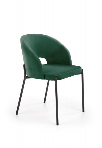 Halmar K455 chair color: dark green image 1