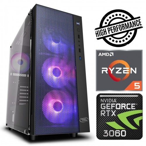 INTOP Ryzen 5 3600 32GB 480SSD M.2 NVME+1TB RTX3060 12GB no-OS image 1