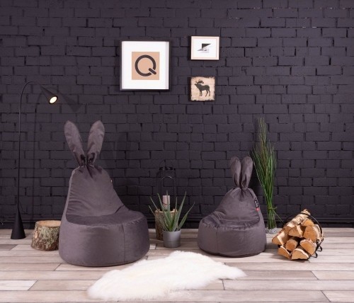 Qubo™ Baby Rabbit Praline VELVET FIT пуф (кресло-мешок) image 1