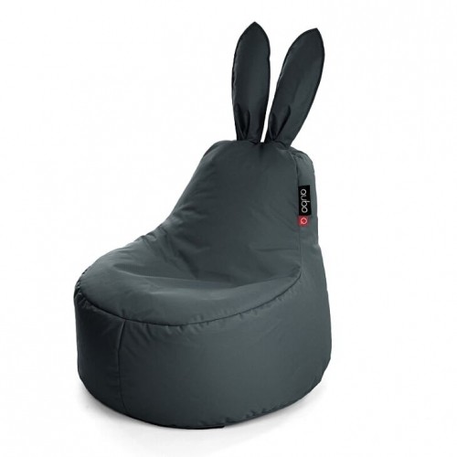 Qubo™ Baby Rabbit Graphite POP FIT пуф (кресло-мешок) image 1