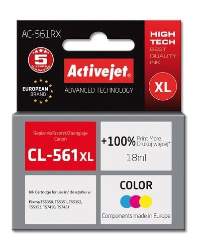 Activejet AC-561RX inkjet for Canon, CL-561XL replacement image 1