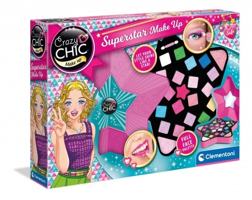 Clementoni CRAZY CHIC cosmetics kit Superstar Make Up, 18604 image 1