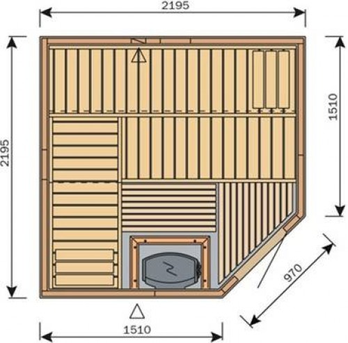 HARVIA Variant Solar SZS2222R sauna image 1