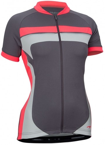 Women's shirt for cycling AVENTO 81BQ ANR 36 Anthracite / Pink / Grey image 1