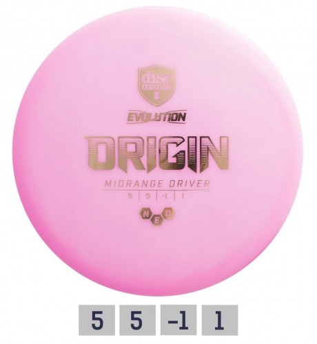 Диск для гольфа DISCMANIA Midrange Driver NEO ORIGIN  5/5/-1/1 Розовый image 1