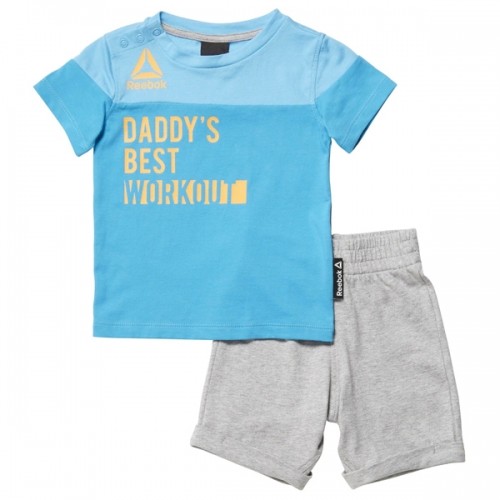 Sports Outfit for Baby Reebok B ES Inf SJ SS Blue image 1