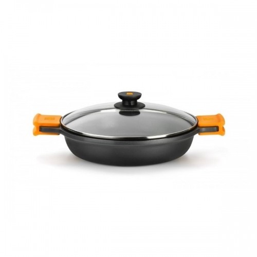 Casserole BRA A270545 Black Black/Orange Metal Aluminium (45 cm) image 1