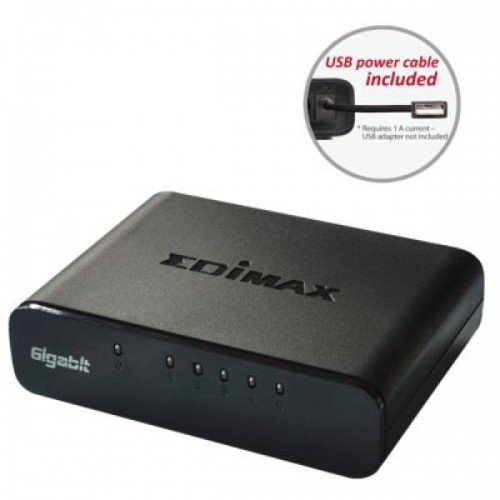 Slēdzis Edimax ES-5500G V3 5 p 10 / 100 / 1000 Mbps image 1