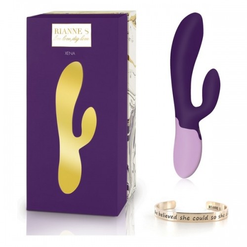 Dual Stimulation Vibe Rianne S Essentials Xena Rabbit Purple Lilac image 1