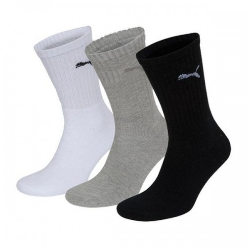 Sports Socks Puma SPORT (3 pairs) White Grey Black Multicolour image 1