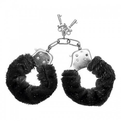 Cuffs S Pleasures Furry Black image 1