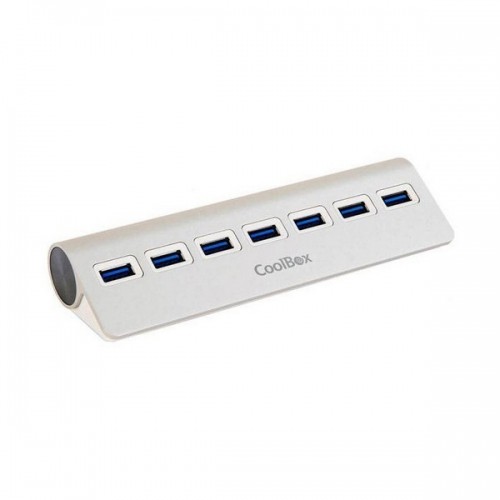 USB Hub CoolBox COO-HU7ALU3 Aluminium (7 Ports) image 1