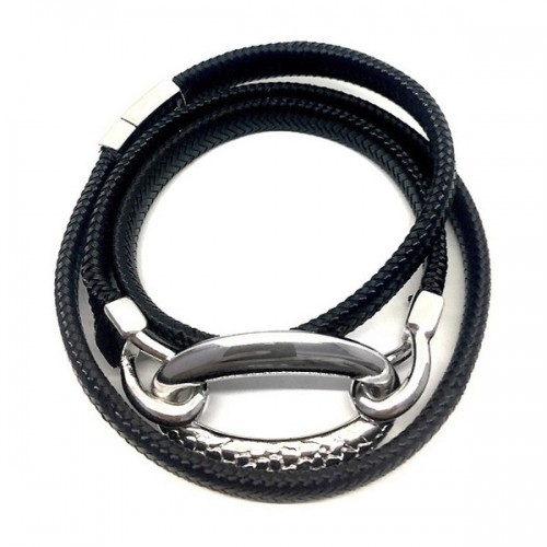 Ladies'Bracelet Panarea BR3GN Black Silver (52 cm) image 1