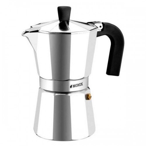 Italian Coffee Pot Monix M620006 Steel Aluminium 6 Cups image 1