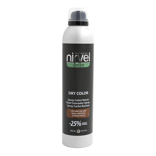 Aerosols sirmu matu pārklāšanai Green Dry Color Nirvel Tumša kastaņa (300 ml) image 1