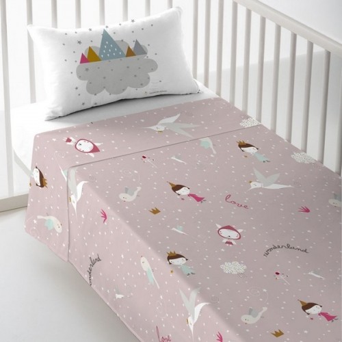 Комплект простыней для детской кроватки Haciendo el Indio Wonderland Pink image 1