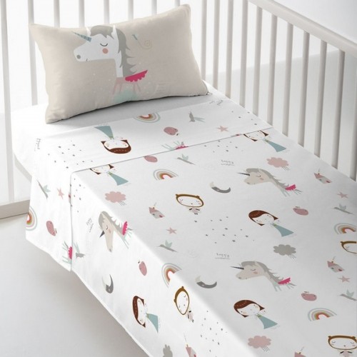 Cot Bedding Set Haciendo el Indio Pink Unicorn image 1