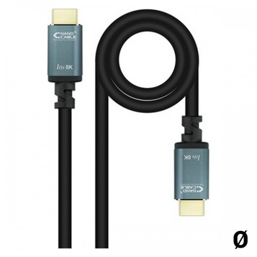 Кабель HDMI NANOCABLE 8K Ultra HD Чёрный image 1