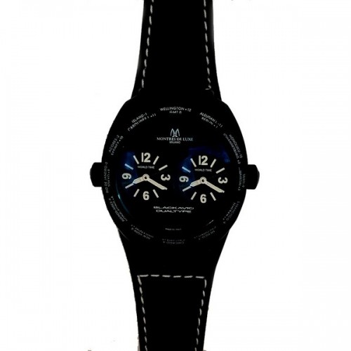 Часы унисекс Montres de Luxe 09BK-3001 (40 mm) (Ø 40 mm) image 1