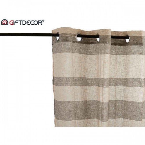 Curtains 140 x 0,1 x 260 cm Grey Beige image 1