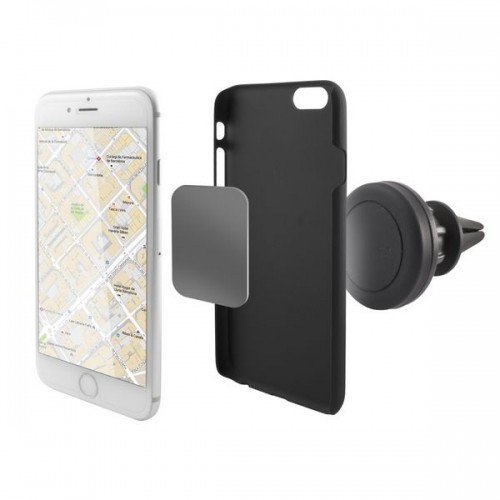 Magnetic Mobile Phone Holder for Car KSIX 360º Black image 1