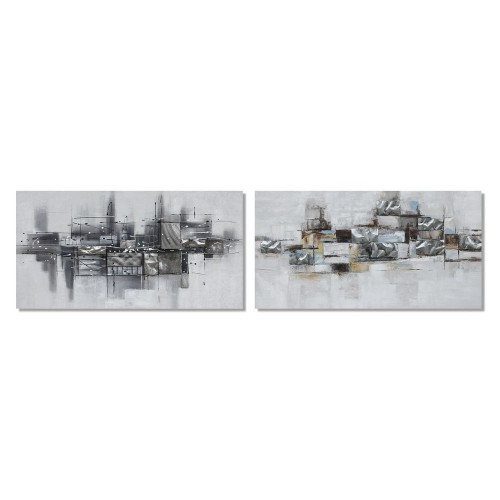 Картина DKD Home Decor Сосна Полотно Абстракция (2 pcs) (120 x 2.8 x 60 cm) image 1