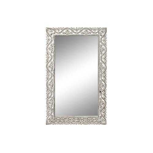 Sienas spogulis DKD Home Decor Balts Mango koks (105 x 3 x 61 cm) image 1