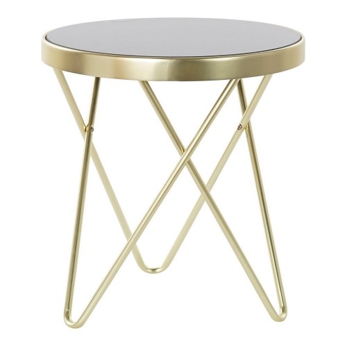Side table DKD Home Decor Crystal Steel (42 x 42 x 46 cm) image 1