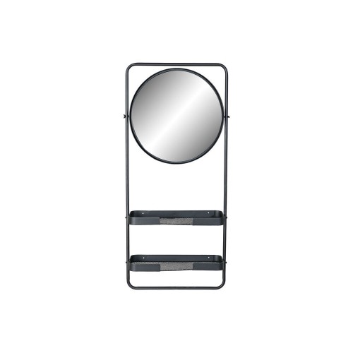 Полка для ванной DKD Home Decor Чёрный Металл Зеркало (55 x 20 x 120 cm) image 1