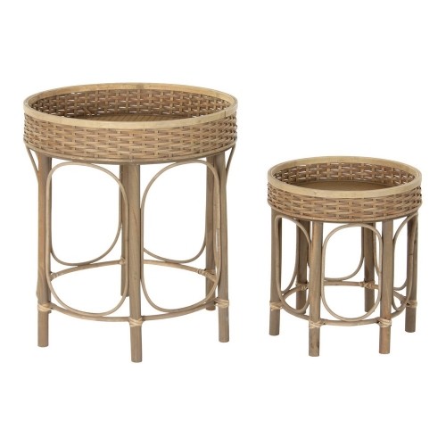 Side table DKD Home Decor 8424001811281 49 x 49 x 55 cm Natural image 1