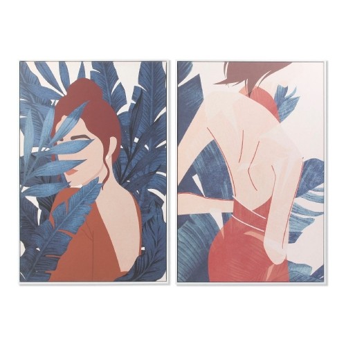 Картина DKD Home Decor Woman Полотно (2 pcs) (83 x 4.5 x 123 cm) image 1