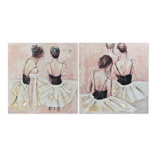 Glezna DKD Home Decor Dancers (100 x 3.5 x 100 cm) image 1
