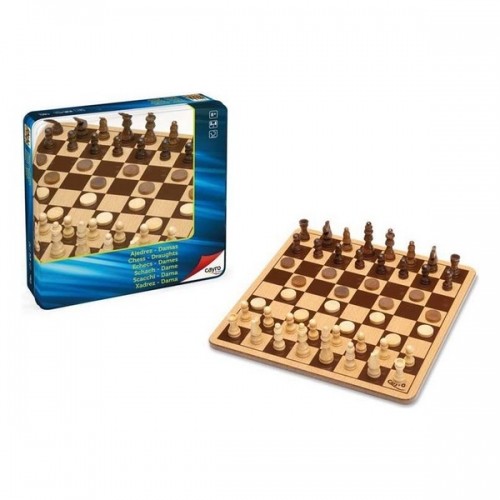 Игровая доска для шахмат и шашек Cayro Деревянный image 1