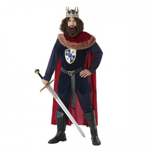 Bigbuy Carnival Маскарадные костюмы для взрослых Король средневековый Красный (4 Pcs) image 1